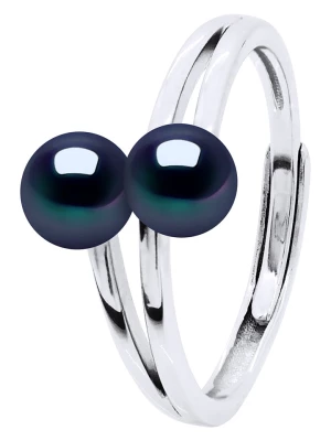 Pearline Srebrny pierścionek z perłami rozmiar: onesize
