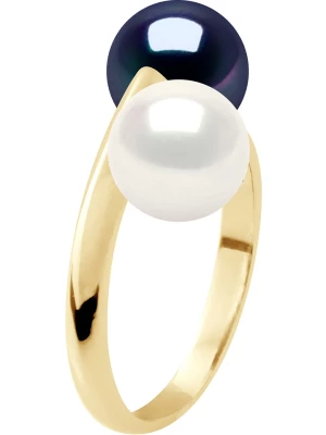 Pearline Złoty pierścionek z perłami rozmiar: 58