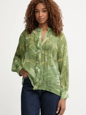 Pedro del Hierro bluzka z falbanką damska z wiskozy