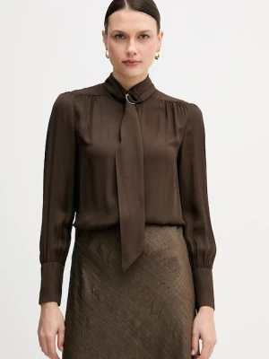 Pedro del Hierro koszula damska kolor brązowy regular 6632015