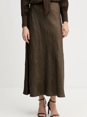 Pedro del Hierro spódnica kolor brązowy maxi rozkloszowana 7592131