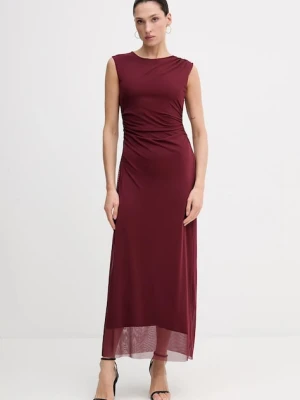Pedro del Hierro sukienka kolor bordowy maxi dopasowana 6192943