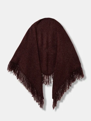 Pedro del Hierro szalik z domieszką wełny damski kolor bordowy melanżowy 4962471