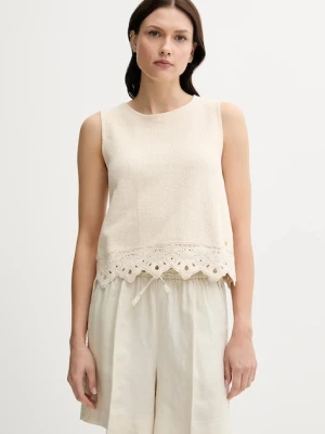 Pedro del Hierro top damskie kolor beżowy 4539634