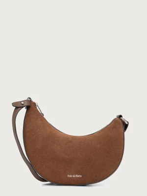 Pedro del Hierro torebka crossbody damska zamszowa brązowy