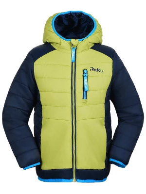 Peek U Całoroczna kurtka pikowana "Caspian" w kolorze żółto-granatowym rozmiar: 140