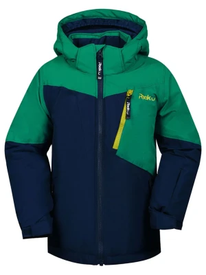 Peek U Kurtka narciarska w kolorze zielono-granatowym rozmiar: 164