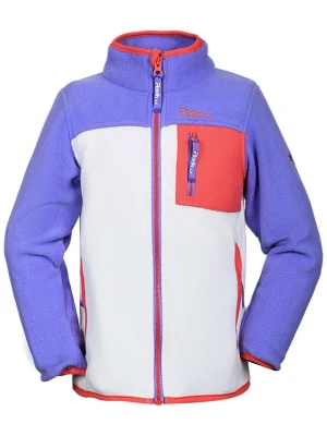 Peek U Kurtka polarowa "Wave" w kolorze biało-fioletowo-koralowym rozmiar: 140