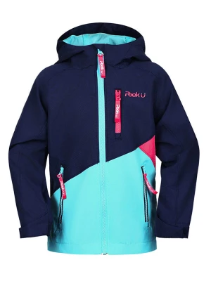 Peek U Kurtka przeciwdeszczowa "Hazel" w kolorze turkusowo-granatowym rozmiar: 152