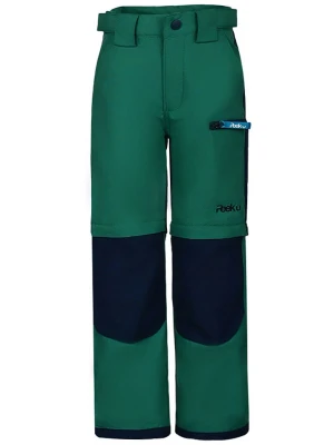 Peek U Spodnie trekkingowe Zipp-Off "Terra" w kolorze granatowo-zielonym rozmiar: 104