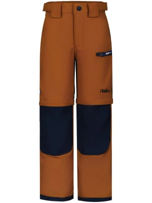 Peek U Spodnie trekkingowe Zipp-Off "Terra" w kolorze jasnobrązowo-granatowym rozmiar: 164