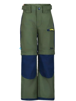 Peek U Spodnie trekkingowe Zipp-Off "Terra" w kolorze oliwkowo-granatowym rozmiar: 164