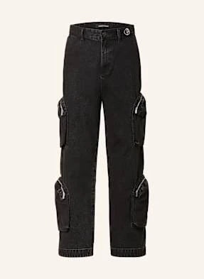 Pegador Jeansy Bojówki Yarvite Regular Fit schwarz