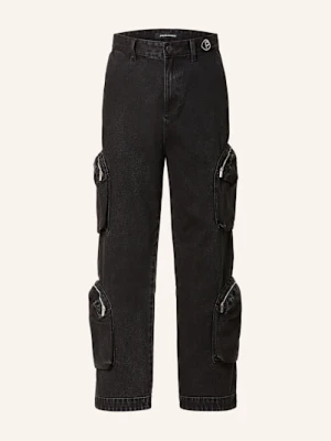 Pegador Jeansy Bojówki Yarvite Regular Fit schwarz