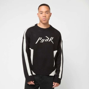 Pegador Kazan Boxy Knit Sweater mężczyźni Odzież czarny rozmiar