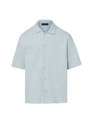 PEGADOR koszula z krótkim rękawem Mężczyźni Modern Fit Bawełna (100%) niebieski
