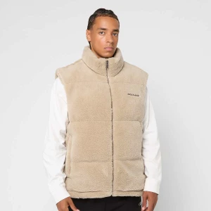 Pegador Landin Teddy Puffer Vest mężczyźni Kamizelki beż rozmiar Odzież