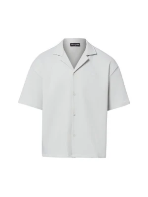 PEGADOR Męska koszula casual - plisa Troy Mężczyźni Comfort Fit szary,