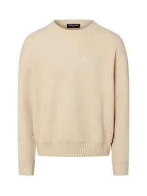 PEGADOR Męski sweter - Spoleto Mężczyźni Sztuczne włókno beżowy jednolity,