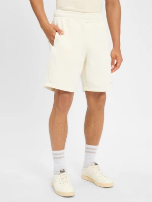 PEGADOR Męskie spodenki dresowe - Logo Mężczyźni Bawełna biały jednolity,