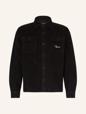 Pegador Oversized-Overshirt Bilaspur Comfort Fit Z Sztruksu schwarz
