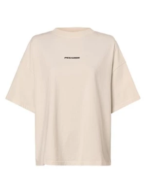PEGADOR T-shirt damski Kobiety Bawełna beżowy|biały nadruk,