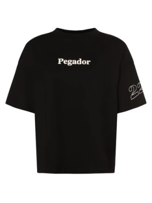 PEGADOR T-shirt damski Kobiety Bawełna czarny nadruk,