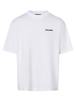 PEGADOR T-shirt męski Mężczyźni Bawełna biały jednolity,