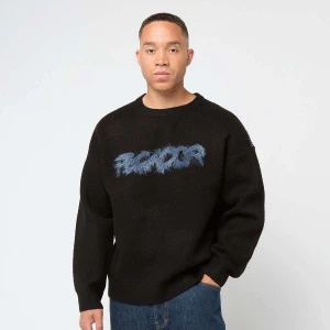 Pegador Tripole Oversized Knit Sweater mężczyźni Odzież czarny rozmiar