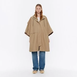 Peleryna oversize kaptur camel BIMBA Y LOLA