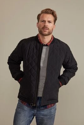 Pembroke - męska pikowana kurtka - Black Hinter + Hobart