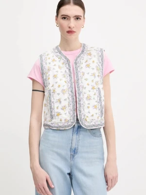 Zdjęcie produktu Pepe Jeans bezrękawnik dwustronny damski kolor beżowy przejściowy PL402604