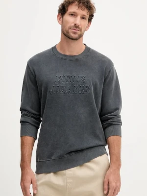 Pepe Jeans bluza bawełniana DARIUS CREW męska kolor szary z aplikacją PM582760