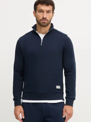 Pepe Jeans bluza bawełniana męska kolor granatowy gładka PM5800002