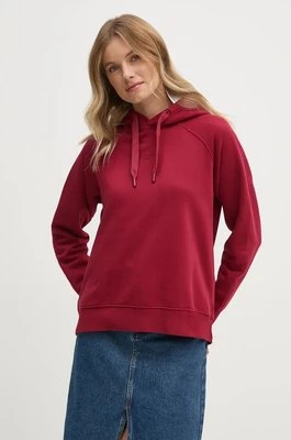 Pepe Jeans bluza FELICITY HOODIE damska kolor czerwony z kapturem gładka PL581462