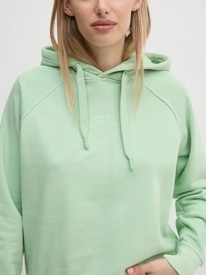 Pepe Jeans bluza FELICITY HOODIE damska kolor zielony z kapturem gładka PL581462