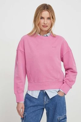 Pepe Jeans bluza LYNETTE damska kolor różowy gładka PL581432