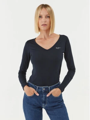 Pepe Jeans Bluzka Corine PL505306 Granatowy Regular Fit
