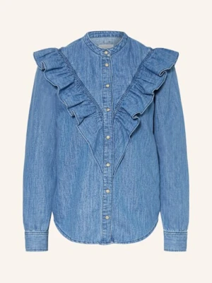 Pepe Jeans Bluzka Katia W Stylu Jeansowym blau