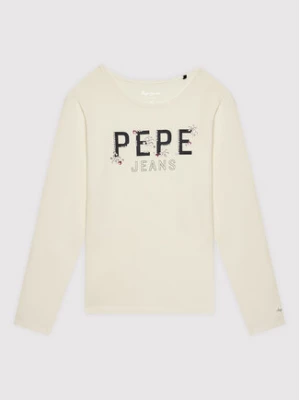 Pepe Jeans Bluzka Tiffany PG502799 Biały Regular Fit