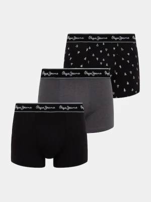 Pepe Jeans bokserki 3-pack kolor czarny PMU11192