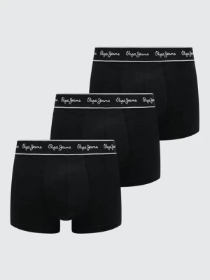 Pepe Jeans bokserki 3-pack PEPE TK 3P męskie kolor czarny PMU10975.999