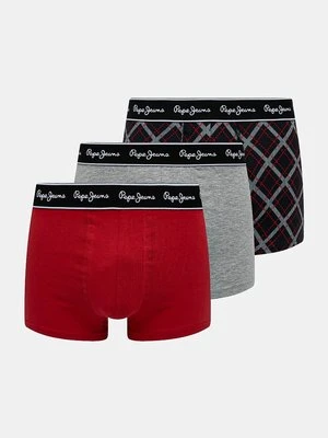 Pepe Jeans bokserki TARTAN 3-pack męskie kolor szary PMU11162