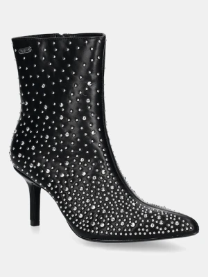 Pepe Jeans botki PRISTINA SHINY czarny