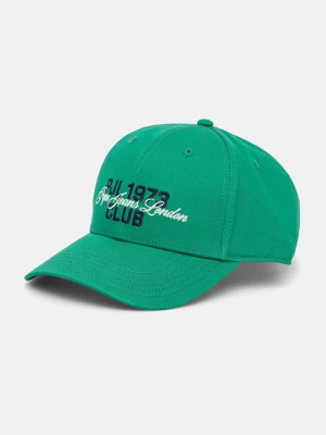 Pepe Jeans czapka z daszkiem bawełniana TALBOT CAP zielony