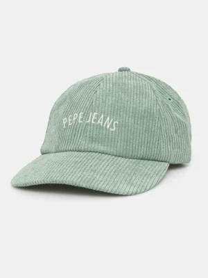 Pepe Jeans czapka z daszkiem WEEN CAP kolor zielony z nadrukiem PL040354