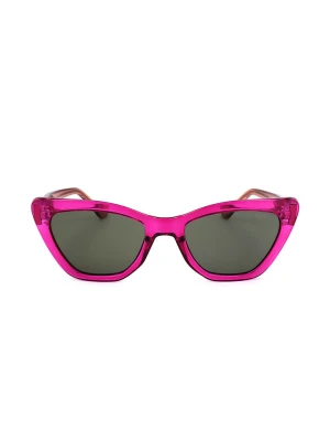 Pepe Jeans Damskie okulary przeciwsłoneczne w kolorze antracytowo-różowo-jasnobrązowym rozmiar: 56