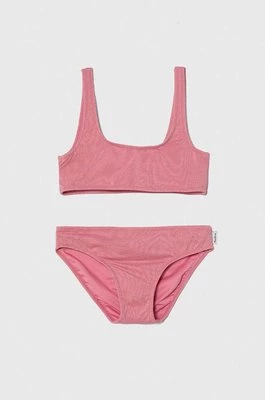 Pepe Jeans dwuczęściowy strój kąpielowy dziecięcy LUREX SC BIKINI SET kolor różowy