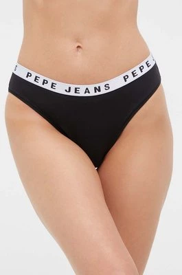 Pepe Jeans figi LOGO BIKINI kolor czarny PLU10921.999