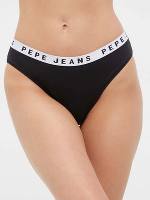 Pepe Jeans figi LOGO BIKINI kolor czarny PLU10921.999